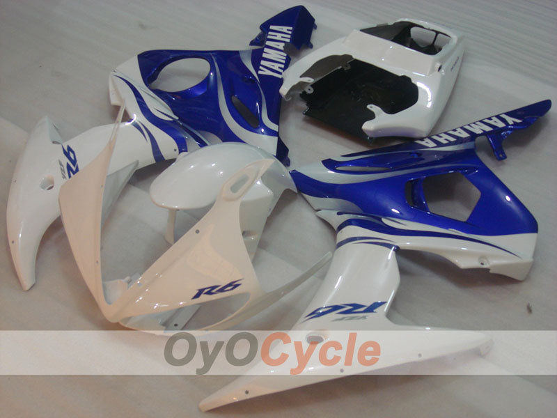 Kit carenatura a iniezione per YZF-R6 05 - Blu, Bianco - Stile Fabbrica #OYO87905859 Immagine secondaria del prodotto