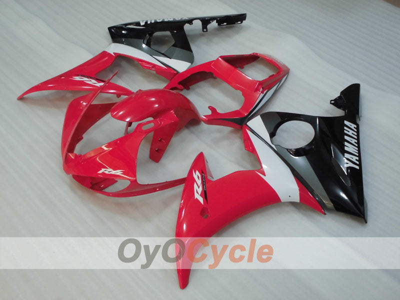 Kit carene a iniezione per YZF-R6 03-04 - Rosso, Nero - Stile originale #OYO87905817 Immagine principale del prodotto
