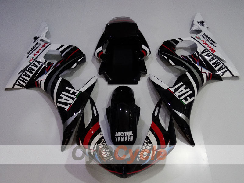 Kit carene a iniezione per YZF-R6 03-04 - Bianco, Nero - FIAT #OYO87905818 Immagine secondaria del prodotto