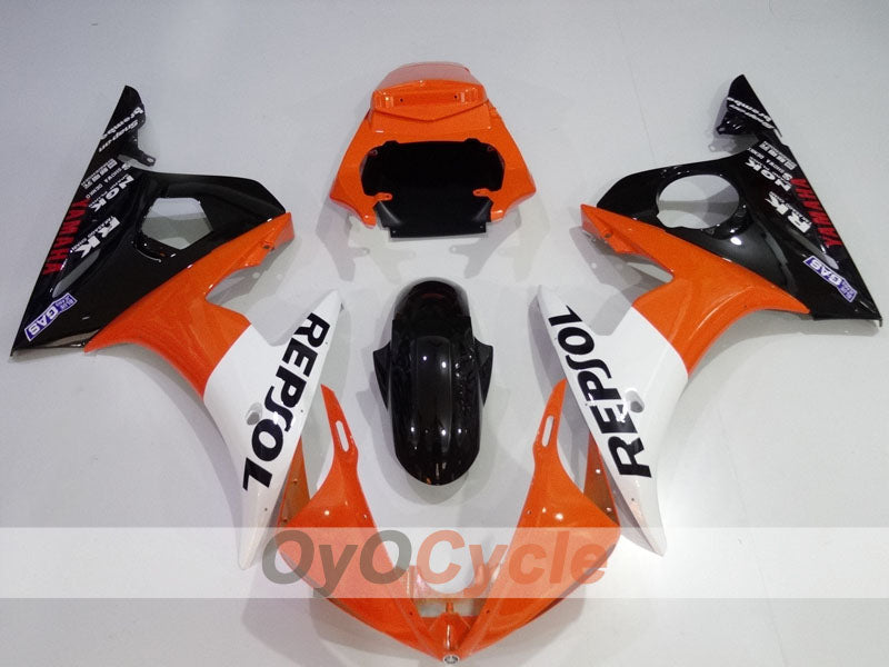 Kit carene stampate a iniezione per YZF-R6 03-04 - Arancione, Bianco, Nero - Repsol #OYO87905819 Immagine secondaria del prodotto