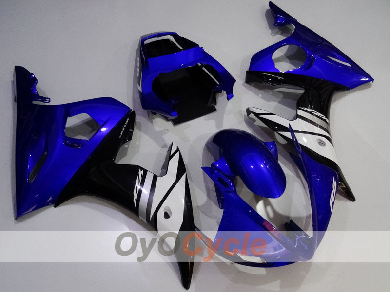 Kit carenatura a iniezione per YZF-R6 del '05 - Blu, Bianco, Nero - Stile di fabbrica #OYO87905865 Immagine principale del prodotto