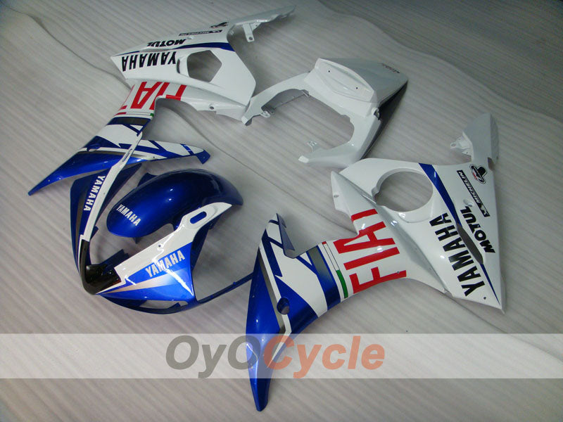 Carenatura a iniezione per YZF-R6 05 - Blu, Bianco - DUNLOP, FIAT, MOTUL #OYO87905867 Immagine principale del prodotto