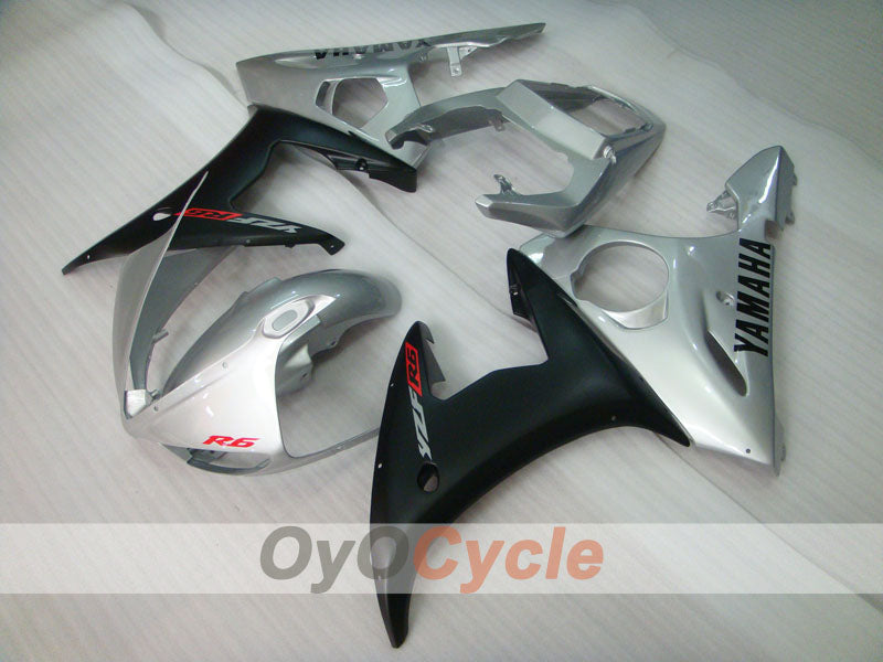 Kit carene a iniezione per YZF-R6 05 - Nero, Argento, Opaco - Stile originale #OYO87905871 Immagine secondaria del prodotto