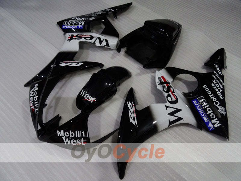 Kit carene a iniezione per YZF-R6 05 - Bianco, Nero - West #OYO87905876 Immagine principale del prodotto