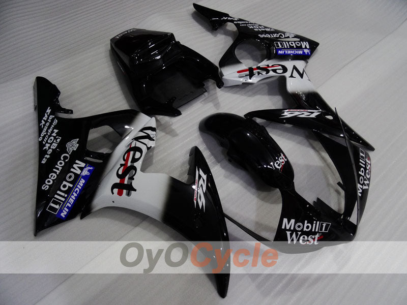 Kit carene a iniezione per YZF-R6 05 - Bianco, Nero - West #OYO87905876 Immagine secondaria del prodotto