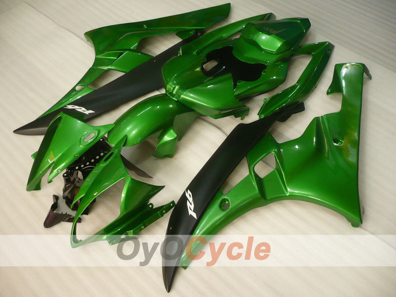 Kit carenatura a iniezione per YZF-R6 06-07 - Verde, Nero - Stile Factory #OYO87905887 Immagine secondaria del prodotto
