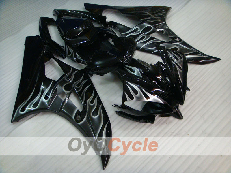 Carenatura a iniezione per YZF-R6 06-07 - Nera - Fiamma #OYO87905888 Immagine secondaria del prodotto
