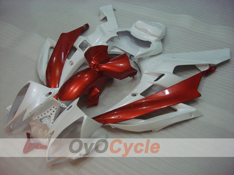 Carena a iniezione per YZF-R6 06-07 - Rosso, Bianco - Stile Fabbrica #OYO87905889 Immagine secondaria del prodotto