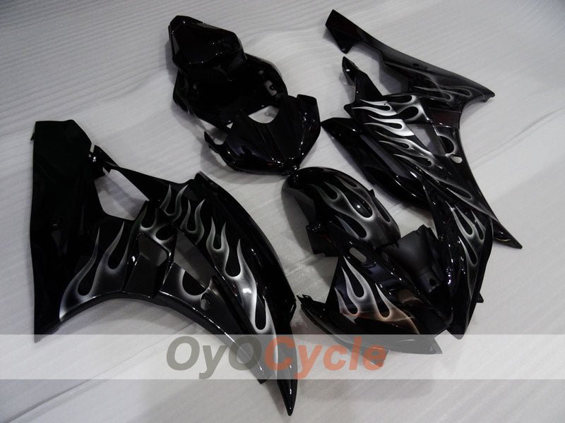 Kit carenatura a iniezione per YZF-R6 06-07 - Nero - Fiamma #OYO87905907 Immagine principale del prodotto