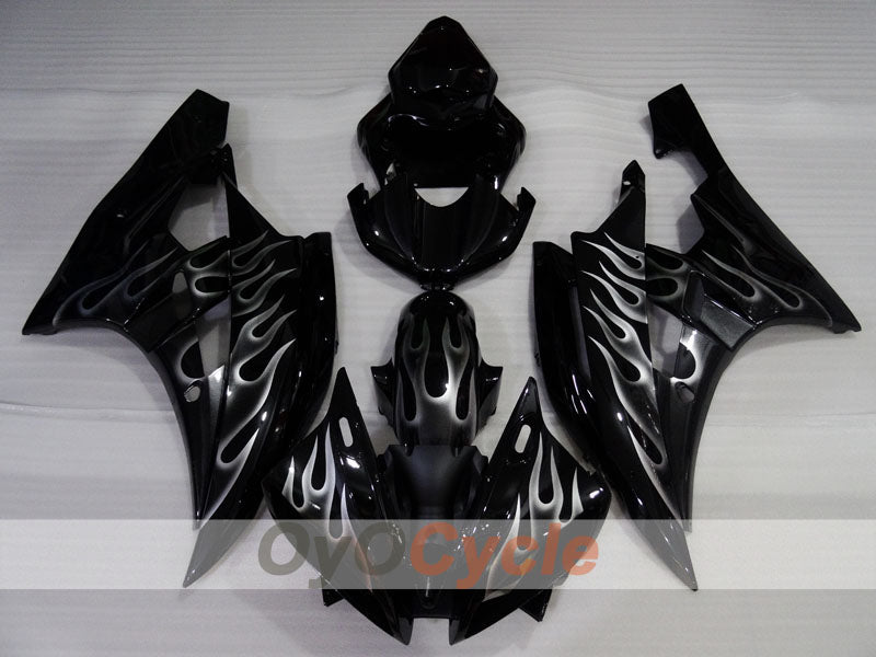 Kit carenatura a iniezione per YZF-R6 06-07 - Nero - Fiamma #OYO87905907 Immagine secondaria del prodotto
