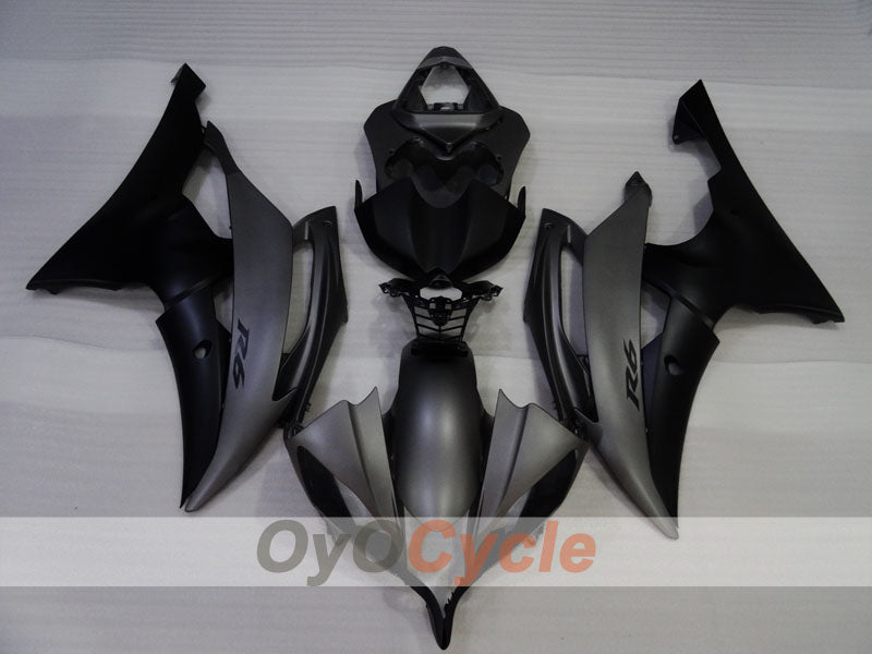 Carenatura a iniezione per YZF-R6 08-16 - Nero, Grigio, Opaco - Stile Factory #OYO87905927 Immagine secondaria del prodotto