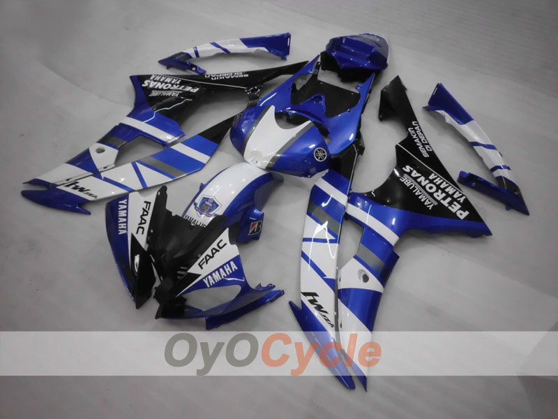Kit carene ad iniezione per YZF-R6 08-16 - Blu, Bianco, Nero - PETRONAS #OYO87905940 Immagine secondaria del prodotto