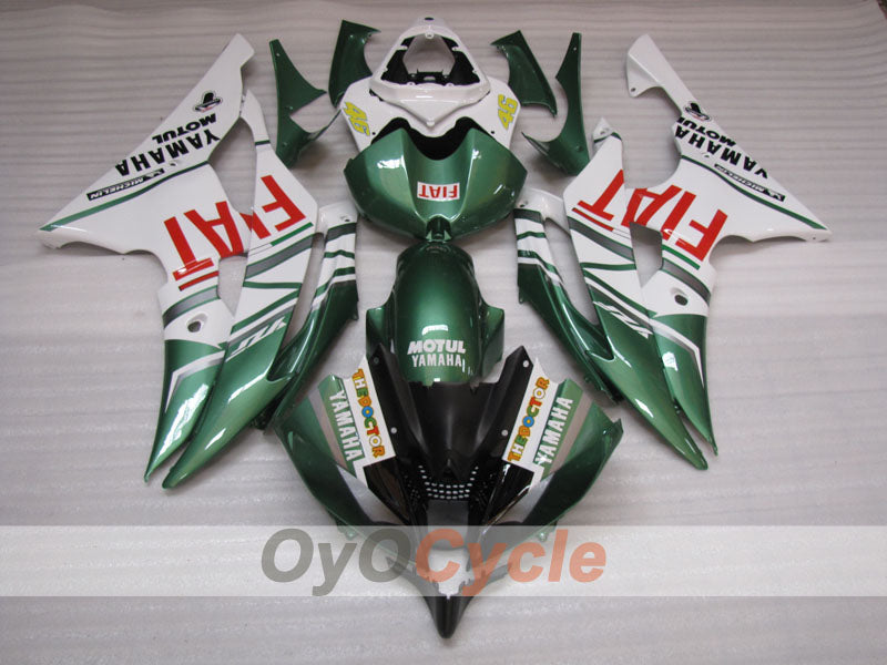 Kit Carene a Iniezione per YZF-R6 08-16 - Verde Militare, Bianco - FIAT #OYO87905943 Immagine secondaria del prodotto