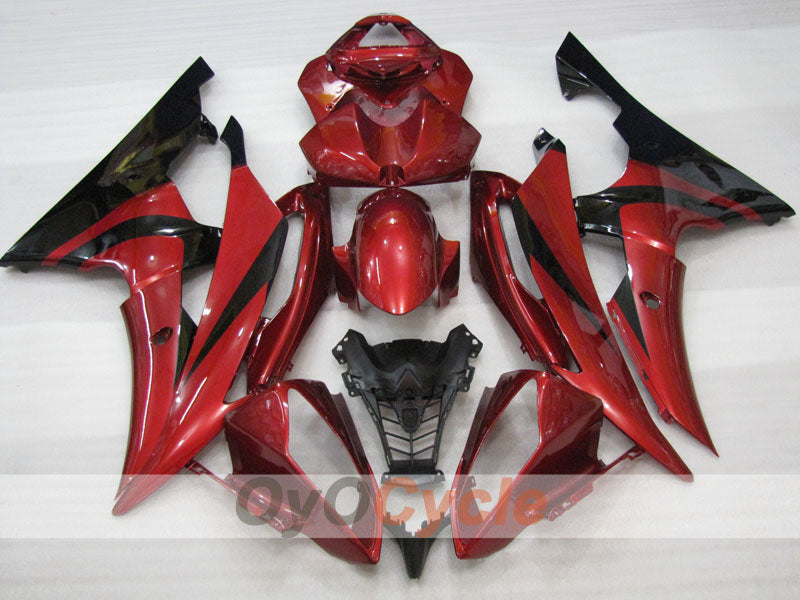 Kit carene a iniezione per YZF-R6 08-16 - Rosso, Nero - Stile di fabbrica #OYO87905945 Immagine secondaria del prodotto