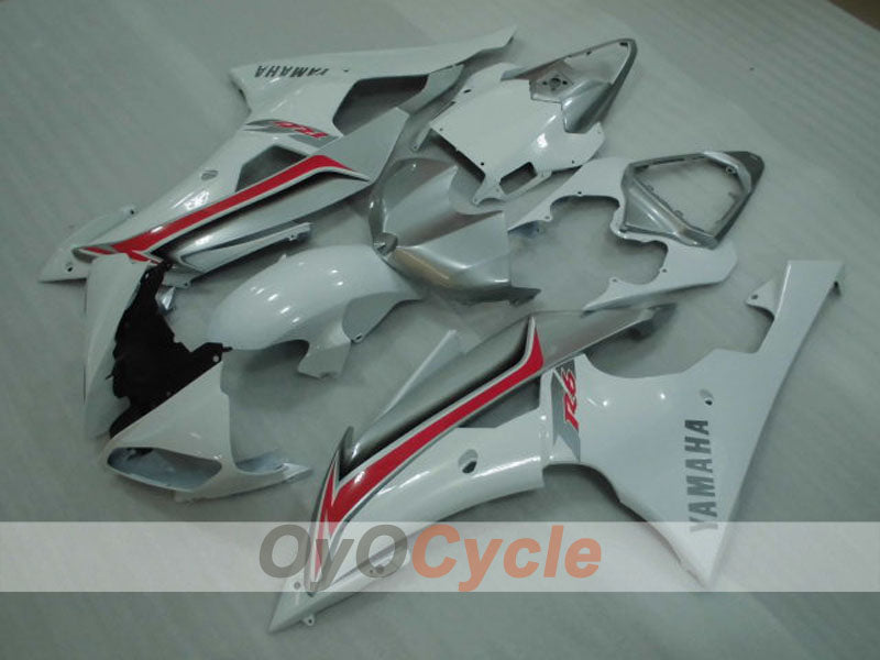 Kit Carene a Iniezione per YZF-R6 08-16 - Bianco, Argento - Stile di Fabbrica #OYO87905946 Immagine principale del prodotto