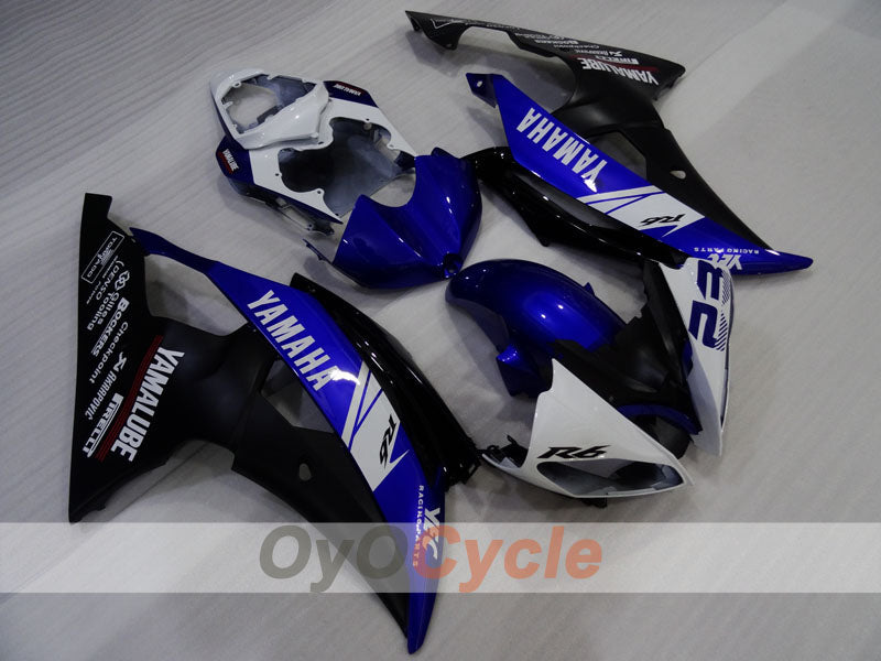 Kit carene a iniezione per YZF-R6 08-16 - Blu, Bianco, Nero - Stile di fabbrica #OYO87905962 Immagine principale del prodotto