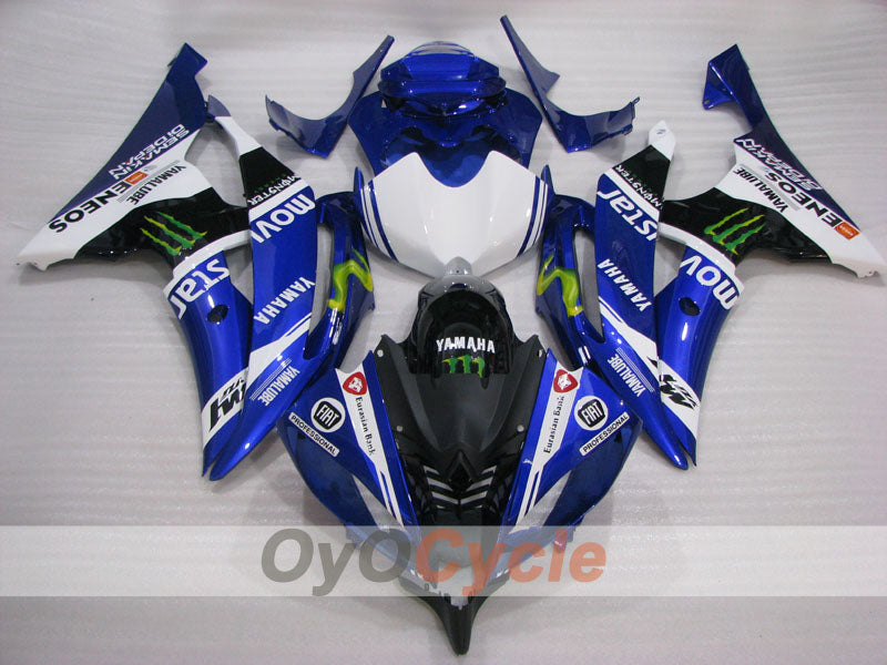 Kit carene a iniezione per YZF-R6 08-16 - Blu, Bianco - Movistar #OYO87905973 Immagine secondaria del prodotto