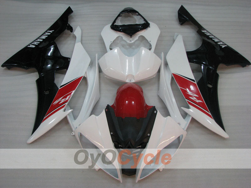 Kit carenatura a iniezione per YZF-R6 dal 2008 al 2016 - Rosso, Bianco, Nero - Stile Factory #OYO87905975 Immagine secondaria del prodotto