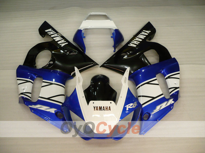 Kit carene a iniezione per YZF-R6 98-02 - Blu, Bianco, Nero - Stile fabbrica #OYO87905983 Immagine secondaria del prodotto
