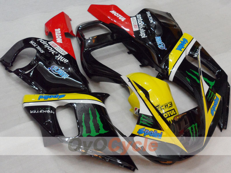 Kit carene a iniezione per 98-02 YZF-R6 - Rosso, Giallo, Nero - Monster #OYO87905984 Immagine principale del prodotto