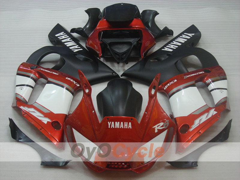 Kit carene a iniezione per YZF-R6 98-02 - Rosso, bianco, nero - Stile di fabbrica #OYO87905986 Immagine secondaria del prodotto
