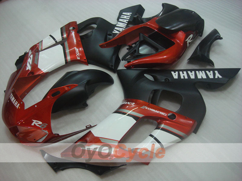 Kit carene a iniezione per YZF-R6 98-02 - Rosso, bianco, nero - Stile di fabbrica #OYO87905986 Immagine principale del prodotto