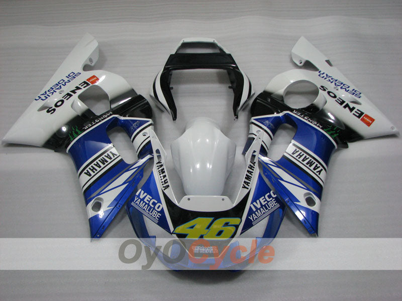 Kit carene a iniezione per YZF-R6 98-02 - Blu, Bianco, Nero - Monster #OYO87905989 Immagine secondaria del prodotto