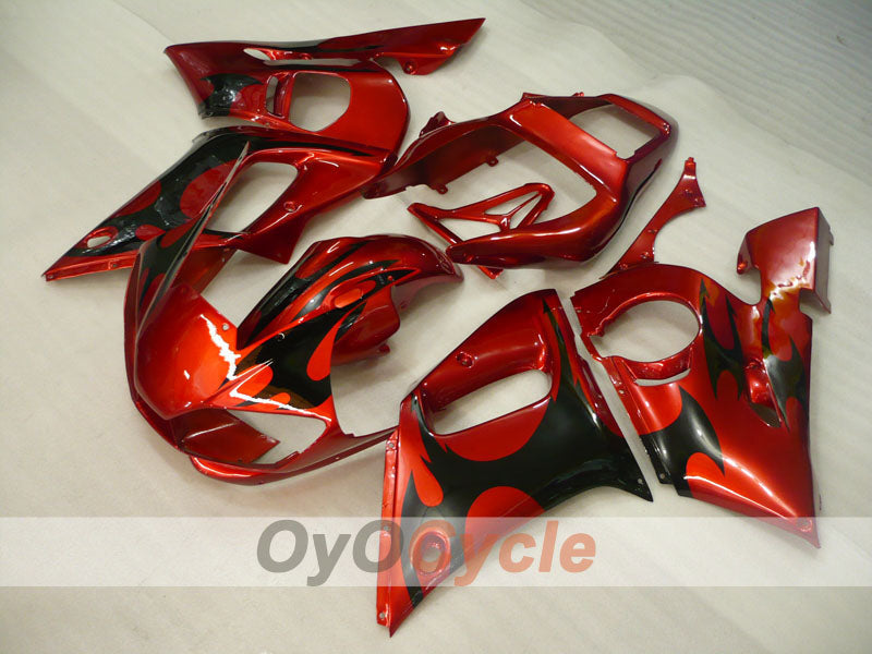 Kit carene a iniezione per YZF-R6 98-02 - Rosso, Nero - Stile di fabbrica #OYO87905991 Immagine secondaria del prodotto