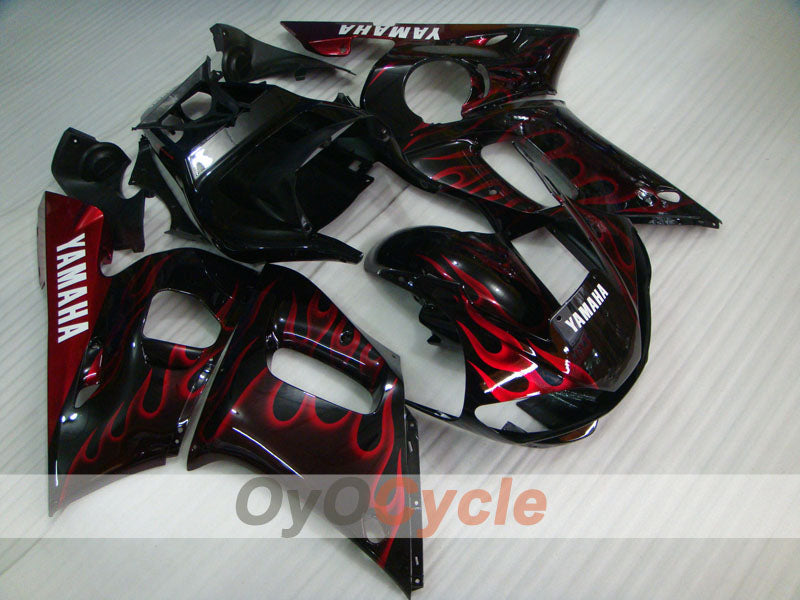 Kit carenatura a iniezione per YZF-R6 98-02 - Rosso, Nero - Fiamma #OYO87905994 Immagine principale del prodotto