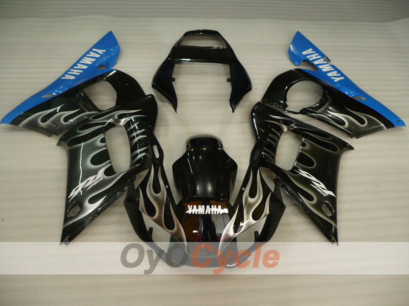 Kit carene a iniezione per YZF-R6 98-02 - Blu, Nero - Fiamma #OYO87905999 Immagine secondaria del prodotto