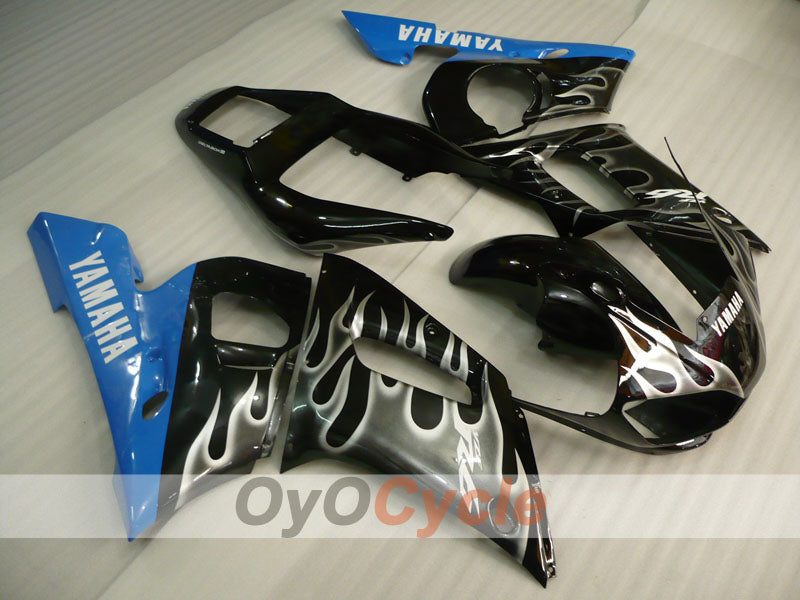 Kit carene a iniezione per YZF-R6 98-02 - Blu, Nero - Fiamma #OYO87905999 Immagine principale del prodotto