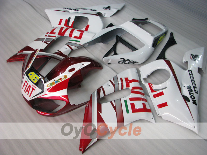 Kit carene a iniezione per YZF-R6 98-02 - Rosso, Bianco - FIAT #OYO87906004 Immagine secondaria del prodotto