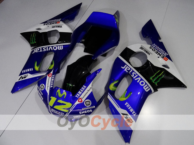 Kit carene a iniezione per YZF-R6 98-02 - Blu, Bianco, Nero - Monster #OYO87906006 Immagine secondaria del prodotto