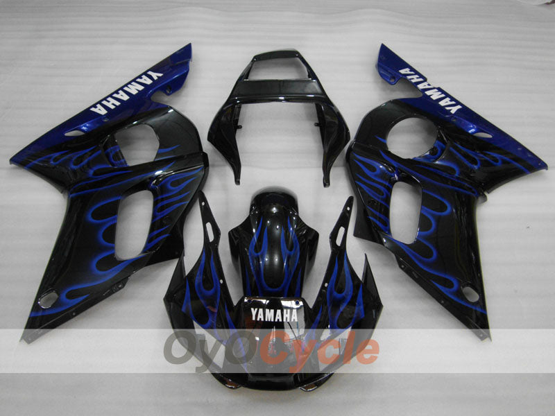 Kit carene a iniezione per YZF-R6 98-02 - Blu, Nero - Fiamma #OYO87906008 Immagine secondaria del prodotto