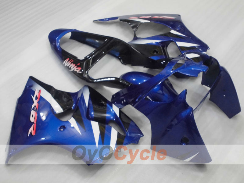 Carena a iniezione per NINJA ZX-6R 00-02 - Blu, Bianco, Nero - Stile Factory #OYO87906029 Immagine principale del prodotto