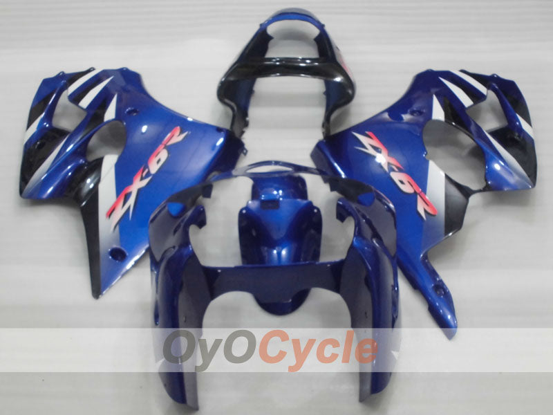 Carena a iniezione per NINJA ZX-6R 00-02 - Blu, Bianco, Nero - Stile Factory #OYO87906029 Immagine secondaria del prodotto