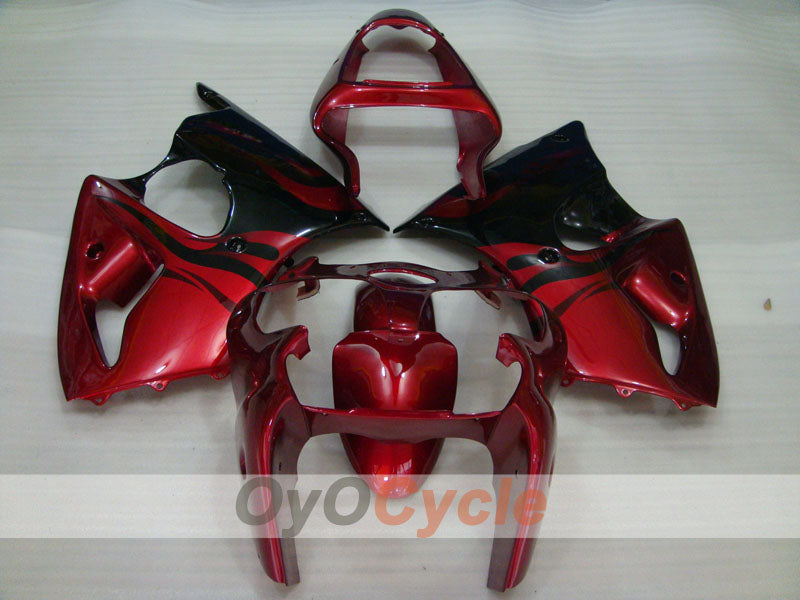Carenatura a iniezione per NINJA ZX-6R 00-02 - Rosso, Nero - Fiamma #OYO87906035 Immagine secondaria del prodotto