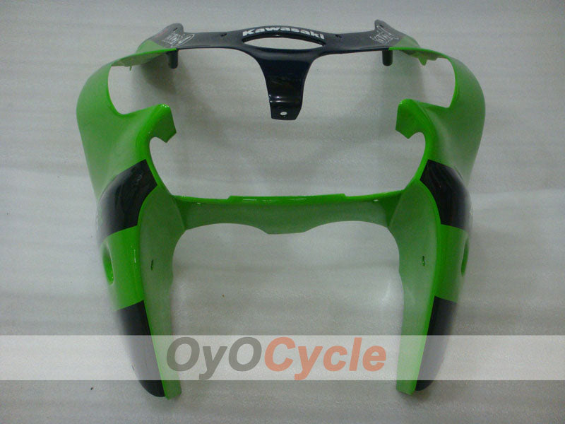 Kit carenatura a iniezione per NINJA ZX-6R 00-02 - Verde, Nero - Monster #OYO87906036