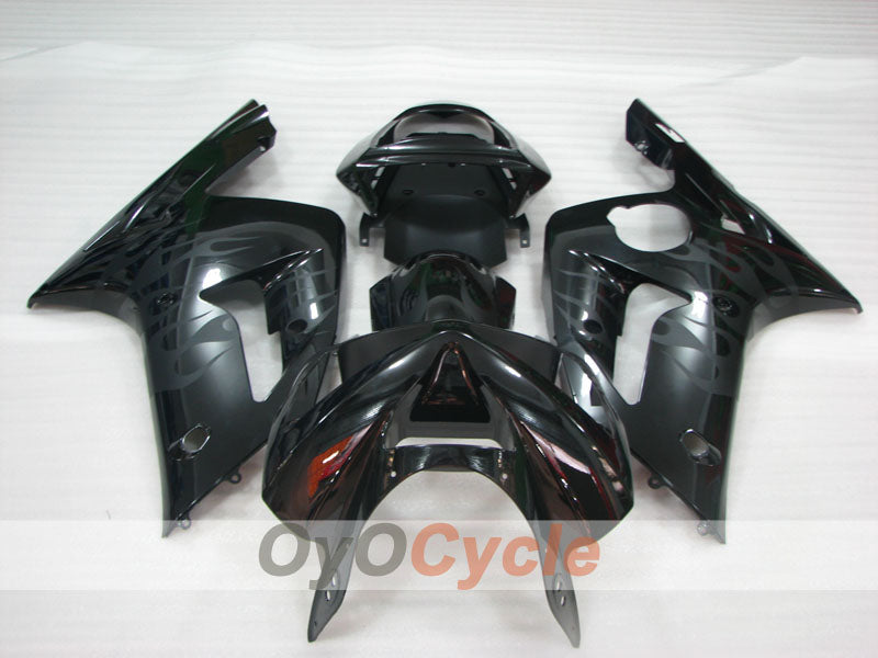 Kit carene a iniezione per NINJA ZX-6R 03-04 - Nero - Fiamma #OYO87906037 Immagine secondaria del prodotto