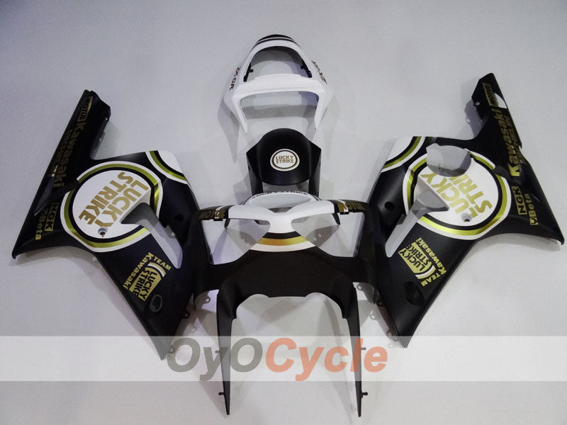 Kit Carena a Iniezione per NINJA ZX-6R 03-04 - Bianco, Nero - Lucky Strike #OYO87906041 Immagine secondaria del prodotto