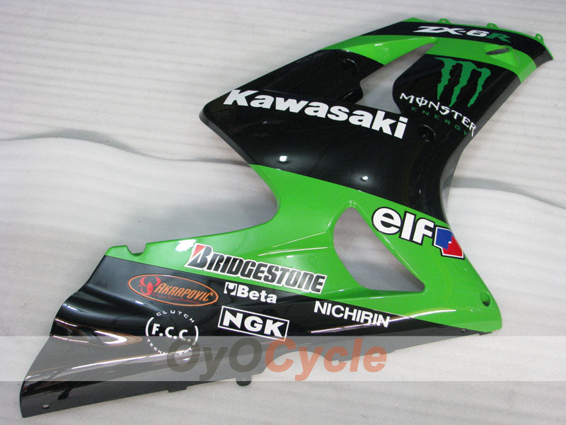 Carenatura laterale sinistra e destra per Kawasaki 03-04 Ninja ZX-6R #OYO87913057 Immagine secondaria del prodotto