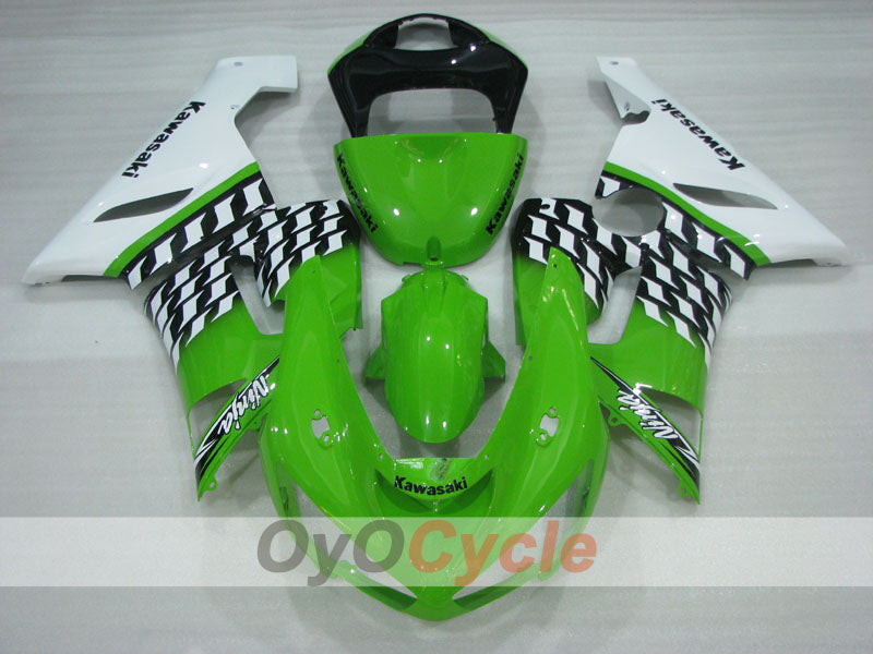 Carenatura a iniezione per NINJA ZX-6R 05-06 - Verde, Bianco - Stile Originale #OYO87906047 Immagine secondaria del prodotto