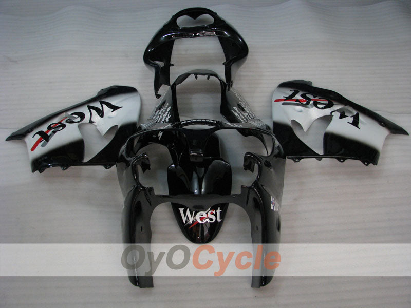 Kit carene per NINJA ZX-9R 00-01 - Bianco, Nero - West #OYO87906064 Immagine secondaria del prodotto