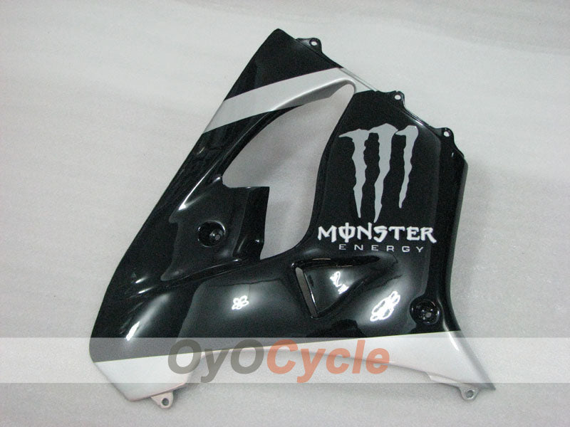 Kit carene per NINJA ZX-9R 02-03 - Nero, Argento - Monster #OYO87906068