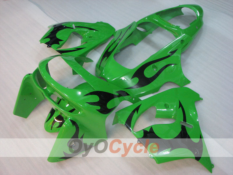 Kit carene per NINJA ZX-9R 98-99 - Verde, Nero - Stile di fabbrica #OYO87906077 Immagine principale del prodotto