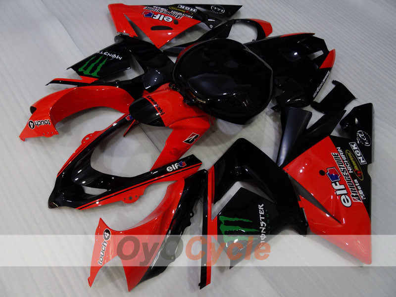 Carena a iniezione per NINJA ZX-10R 04-05 - Rosso, Nero - Monster #OYO87906088 Immagine secondaria del prodotto