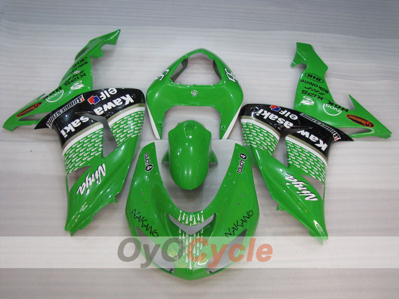 Carenatura a iniezione per NINJA ZX-10R 06-07 - Verde, Nero - Nakano #OYO87906093 Immagine secondaria del prodotto