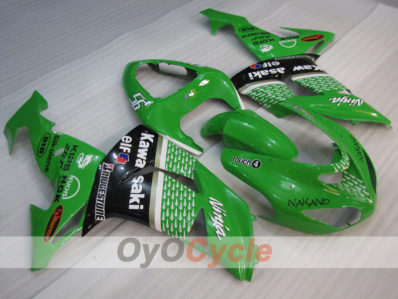 Carenatura a iniezione per NINJA ZX-10R 06-07 - Verde, Nero - Nakano #OYO87906093 Immagine principale del prodotto