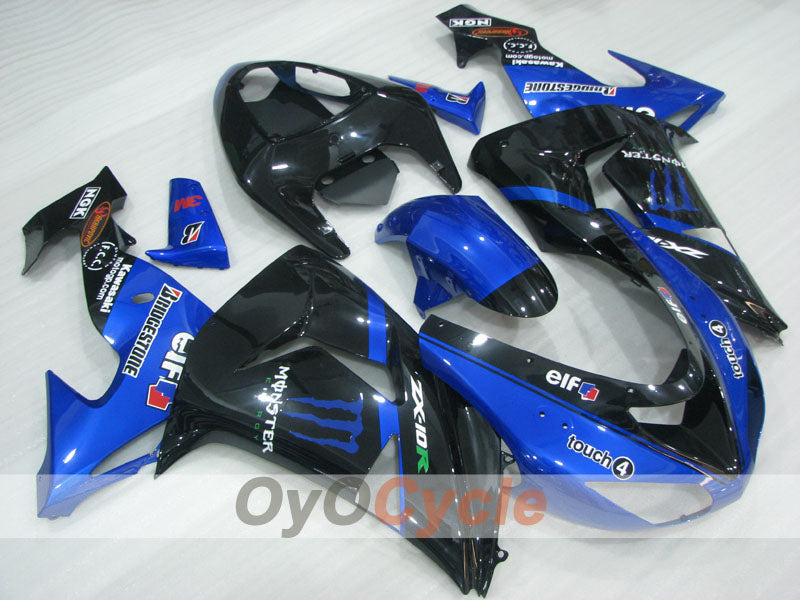 Carena a iniezione per NINJA ZX-10R 06-07 - Blu, Nero - Monster #OYO87906098 Immagine principale del prodotto