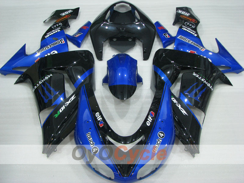 Carena a iniezione per NINJA ZX-10R 06-07 - Blu, Nero - Monster #OYO87906098 Immagine secondaria del prodotto